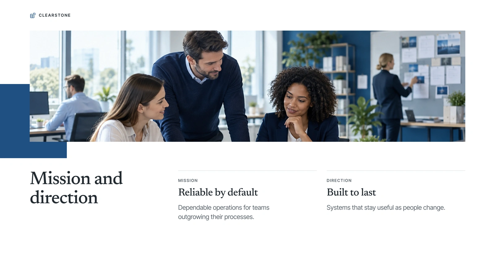 A structured content page