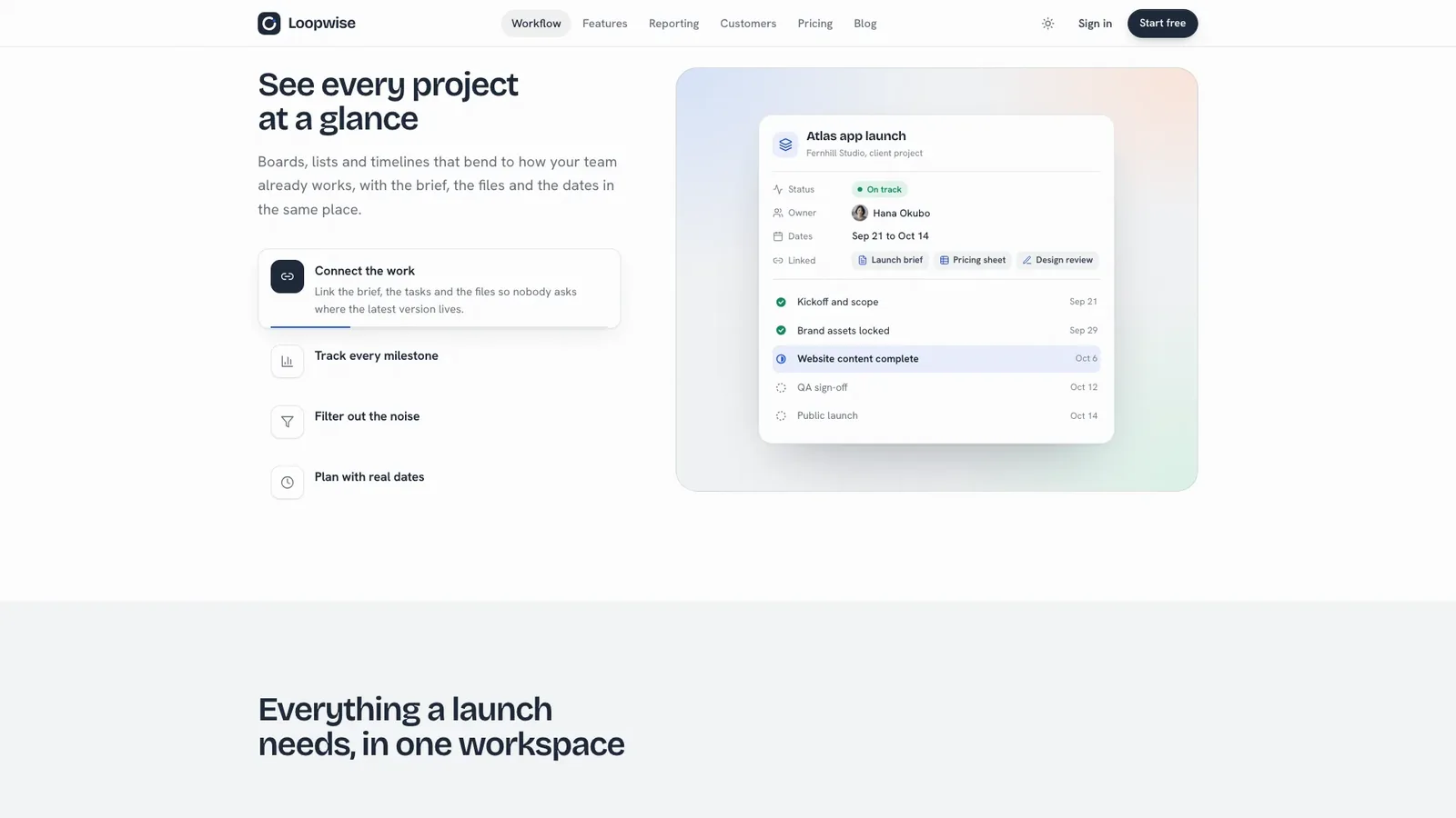 Loopwise SaaS Landing result preview 2
