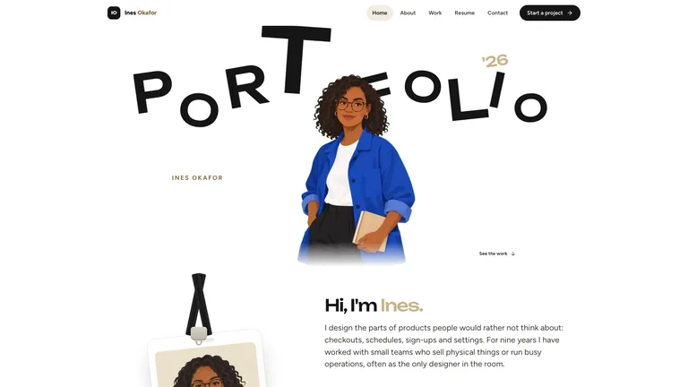 Playful UI/UX Portfolio result preview