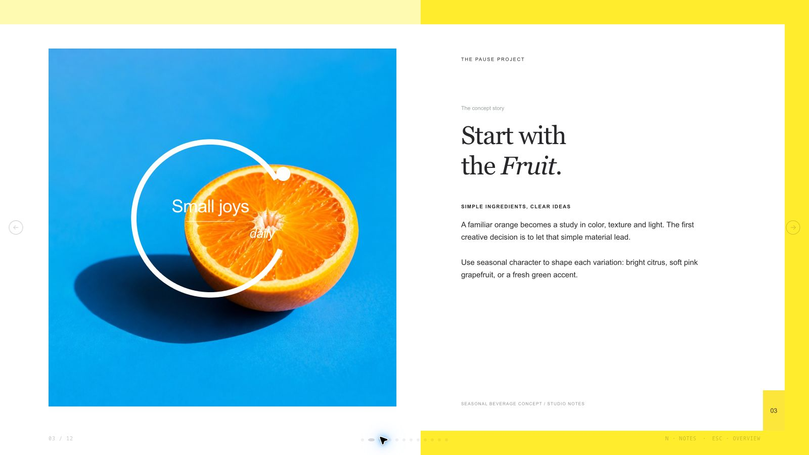 The principles page