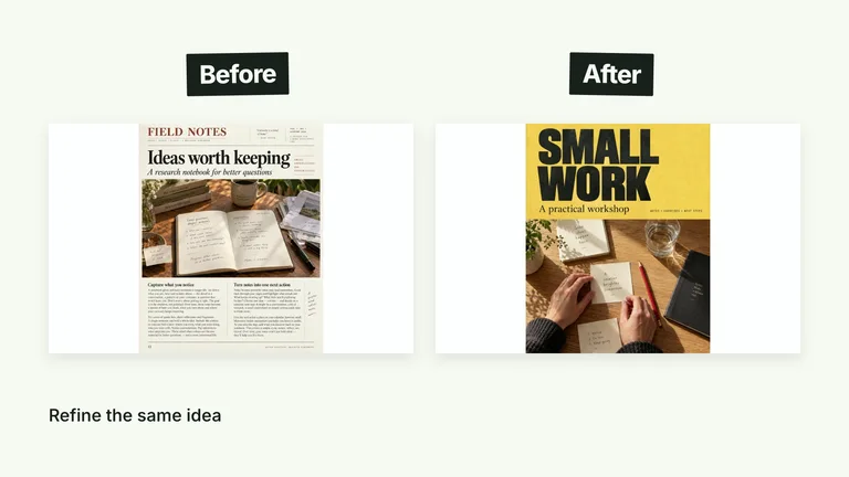 CreatorMotion · Paired Result Swap result preview
