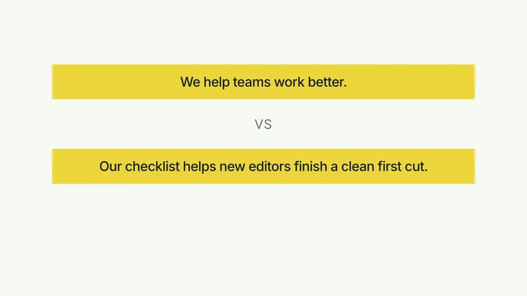 CreatorMotion · Wording Choice result preview