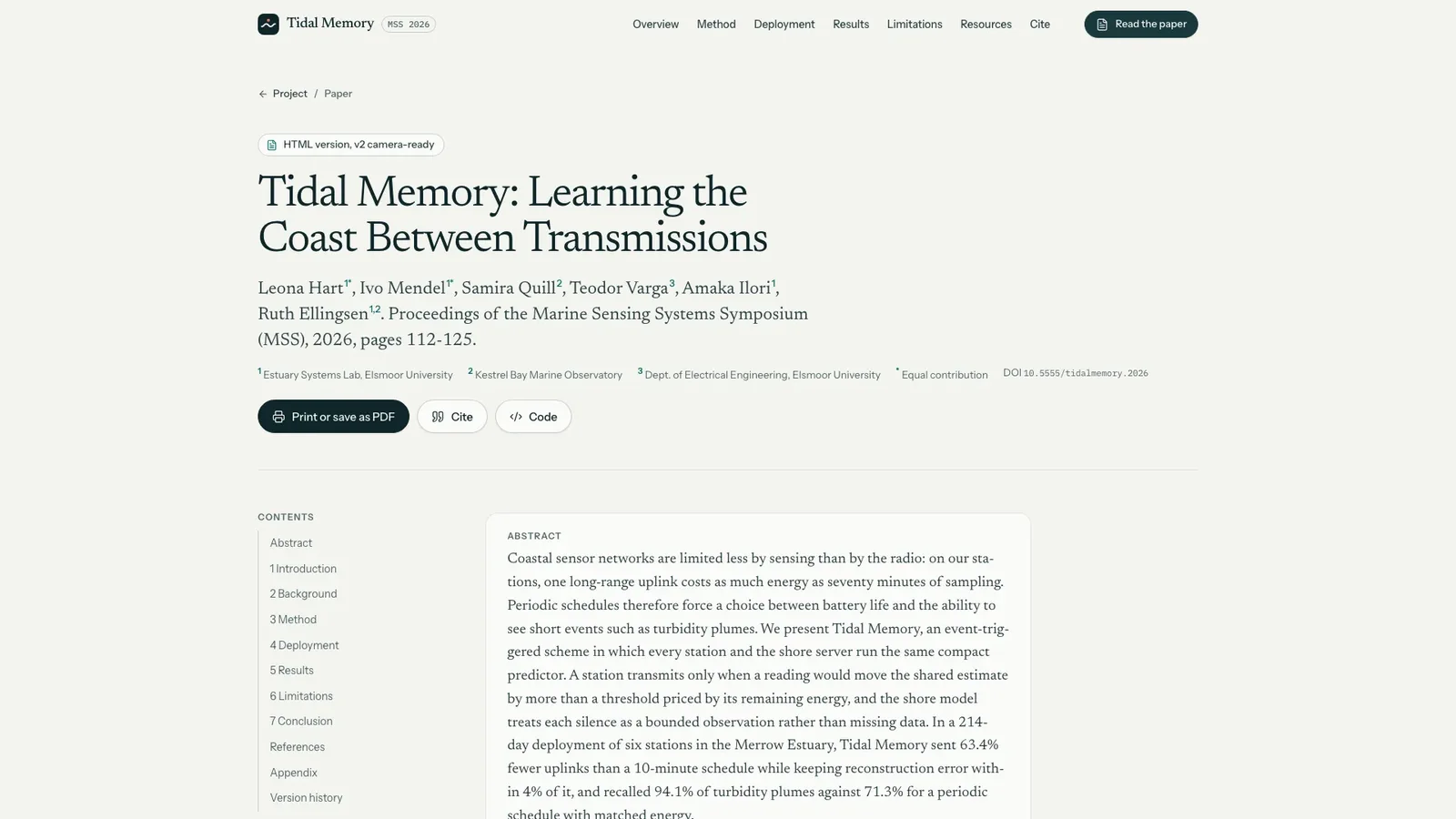 Research Project Homepage result preview 3