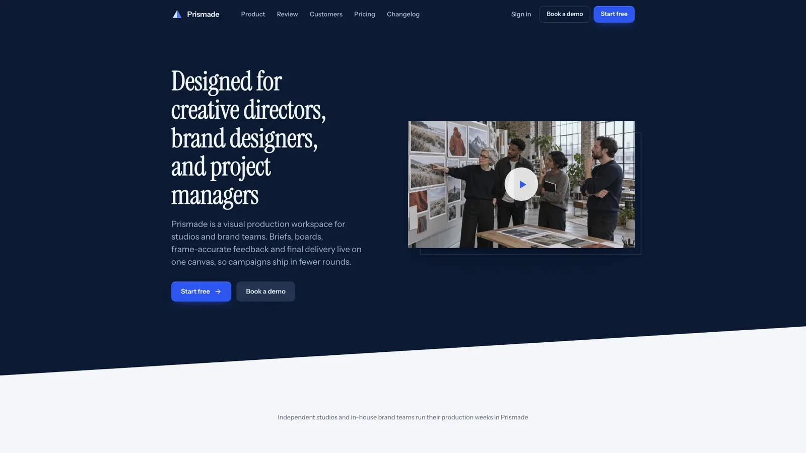 Editorial Studio SaaS result preview
