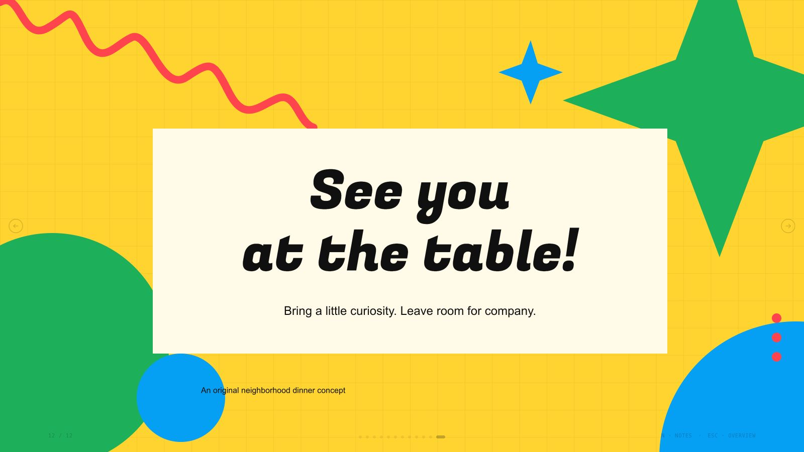 The closing page