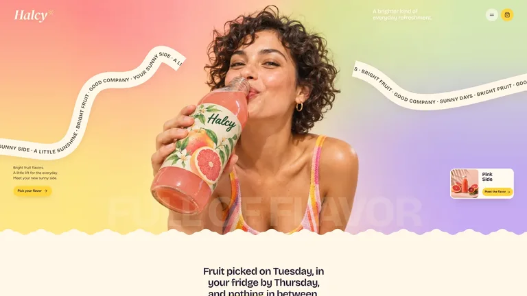 Gradient Juice Brand Site result preview