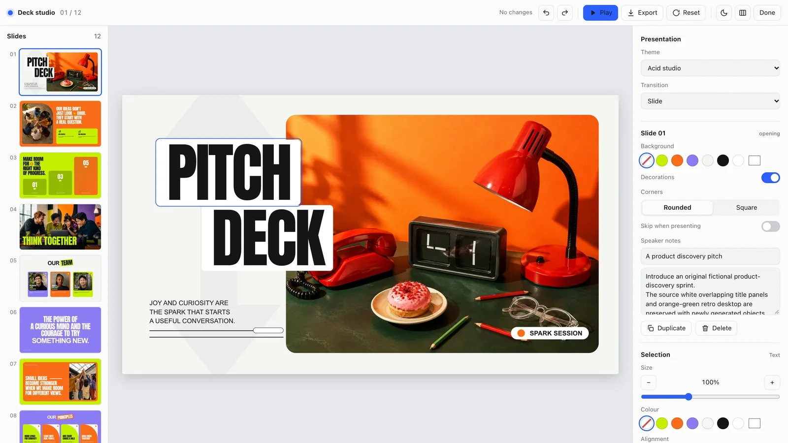 Acid Agency Deck result preview 2