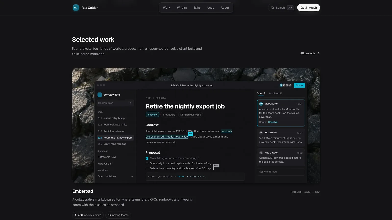 Basalt Dev Portfolio result preview 2