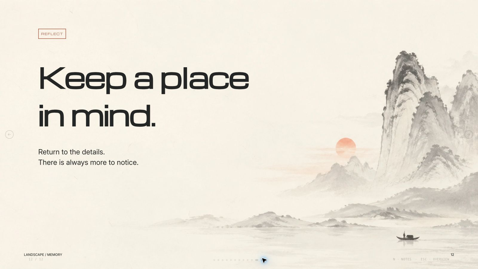 The closing page