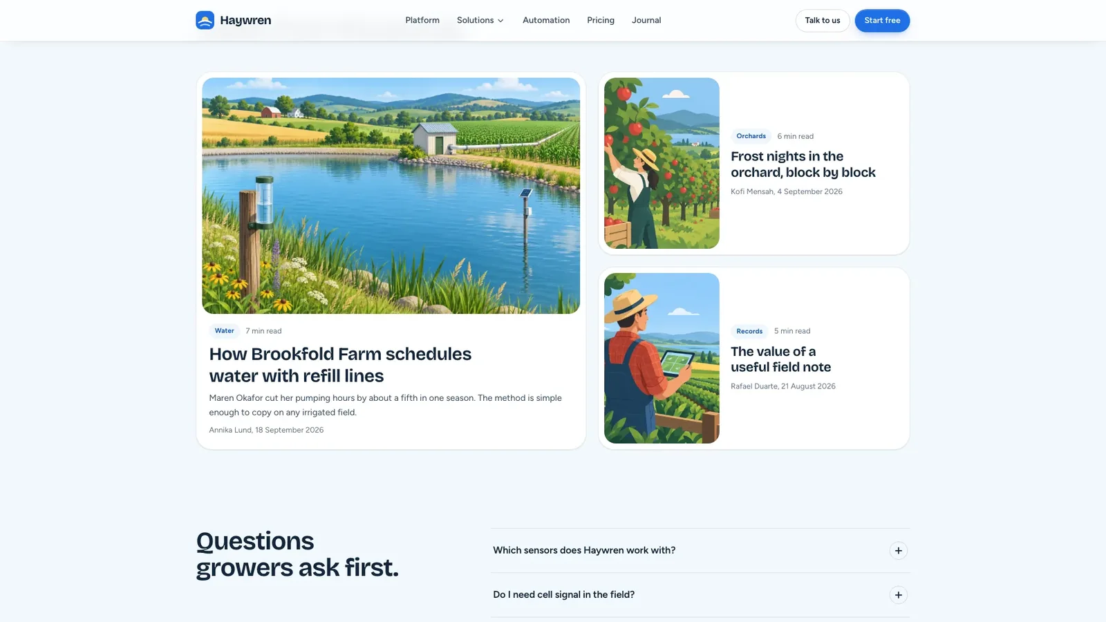 Illustrated Agritech App Landing result preview 2